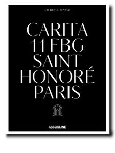 Assouline livre Carita : 11 FBG Saint Honoré Paris - Noir