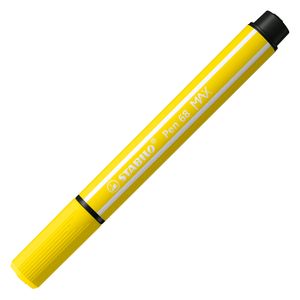 STABILO pen 68 max viltstift met dikke beitelpunt citroengeel