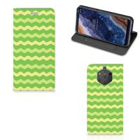 Nokia 9 PureView | Hoesje met Magneet | Waves Green