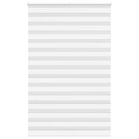 VidaXL Zebra rolgordijn 140x230 cm stofbreedte 135,9cm polyester wit