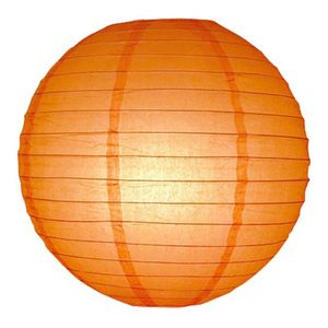 Oranje versiering ronde lampion 25 cm