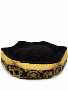 Versace lit pour chien à imprimé baroque - Noir