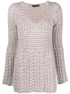 Marco Rambaldi pull en maille torsadée à fini texturé - Bleu