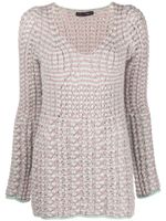 Marco Rambaldi pull en maille torsadée à fini texturé - Bleu