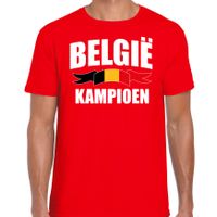 Belgie kampioen supporter t-shirt rood EK/ WK voor heren - thumbnail