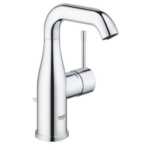 GROHE Essence Wastafelkraan Opbouw - uitloop 11.4cm - M-size - hoge draaibare uitloop - waste - chroom 24173001