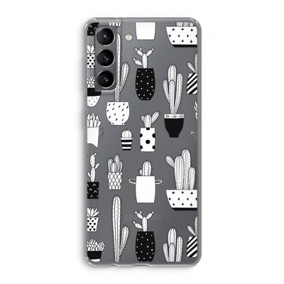 Cactusmotief: Samsung Galaxy S21 Transparant Hoesje