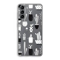 Cactusmotief: Samsung Galaxy S21 Transparant Hoesje