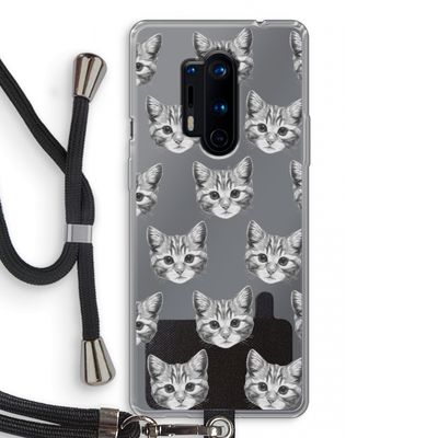 Kitten: OnePlus 8 Pro Transparant Hoesje met koord