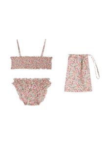 Bonpoint bikini à fleurs - Noir