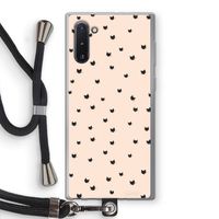 Kleine kattenkopjes: Samsung Galaxy Note 10 Transparant Hoesje met koord