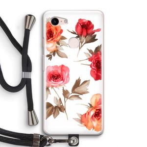 Roosjes: Pixel 3 Transparant Hoesje met koord