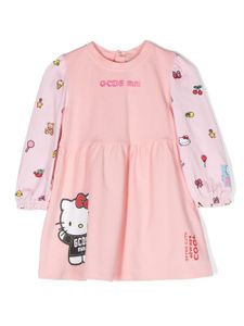 Gcds Kids robe à logo brodé - Rose