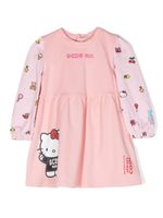 Gcds Kids robe à logo brodé - Rose