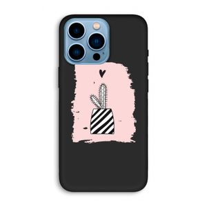 Zwart-wit cactus: iPhone 13 Pro Max Biologisch afbreekbaar hoesje