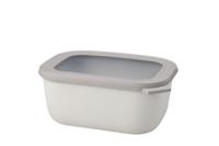 Multikom cirqula rechthoekig 1500 ml nordic white - Mepal
