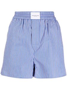 Alexander Wang boxer en coton à rayures - Bleu