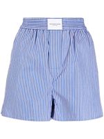 Alexander Wang boxer en coton à rayures - Bleu - thumbnail