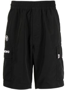 AAPE BY *A BATHING APE® short cargo à logo appliqué - Noir