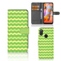 Samsung Galaxy M11 | A11 | Telefoon Hoesje | Waves Green