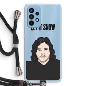Let It Snow: Samsung Galaxy A52 Transparant Hoesje met koord