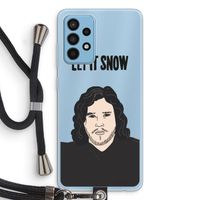 Let It Snow: Samsung Galaxy A52 Transparant Hoesje met koord