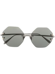 Linda Farrow lunettes de soleil Aurua à monture ronde - Gris