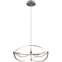 LED Hanglamp Trion Charis - 42W - 3000K Warm Wit - Dimbaar - Rond - Mat Nikkel