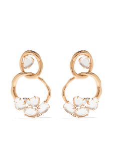 Brumani boucles d'oreilles Looping en or rose 18ct à ornements