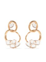 Brumani boucles d'oreilles Looping en or rose 18ct à ornements