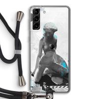 I will not feel a thing: Samsung Galaxy S21 Plus Transparant Hoesje met koord