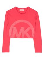 Michael Kors Kids t-shirt à logo imprimé - Rose