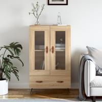 Hoge kast 69,5x31x115 cm bewerkt hout sonoma eikenkleurig
