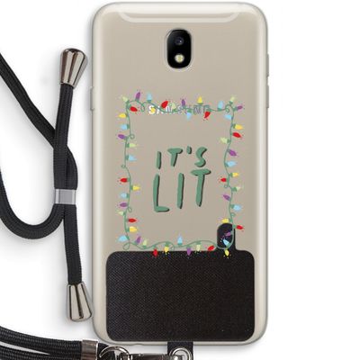 It's Lit: Samsung Galaxy J7 (2017) Transparant Hoesje met koord
