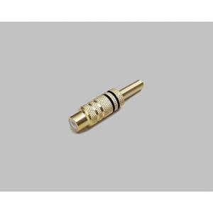 BKL Electronic 0101105 Cinch-connector Koppeling, recht Aantal polen: 2 Mono Zwart 1 stuk(s)