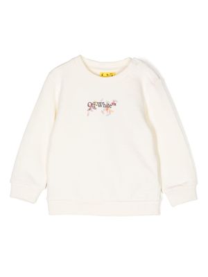 Off-White Kids chemise boutonnée à logo imprimé - Jaune