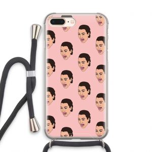 Ugly Cry Call: iPhone 7 PLUS Transparant Hoesje met koord