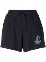 Moncler short en coton à lien de resserrage - Bleu - thumbnail