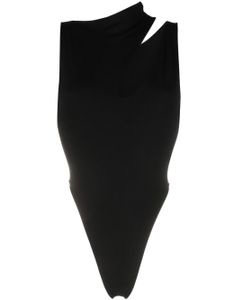 MANURI Bambina cut-out bodysuit - Noir