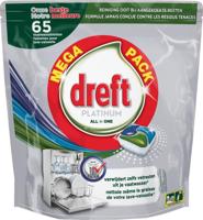 Dreft Dreft Platinum All In One Vaatwastabletten Original- 65 Stuks