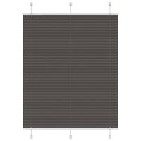 Pliss rolgordijn 105x100cm stofbreedte 104,4cm polyester zwart