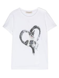 TWINSET Kids t-shirt à imprimé graphique - Blanc