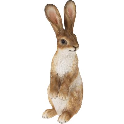 Home & Styling Decoratie paashaas / konijn - bruin - polystone - 26 cm - staand