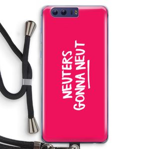 Neuters (roze): Honor 9 Transparant Hoesje met koord