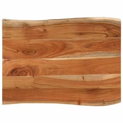 Tafelblad rechthoekig natuurlijke rand 90x60x2,5 cm acaciahout