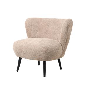 Giga Meubel - Fauteuil Bouclé - Taupe - Fauteuil Pieter