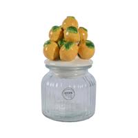 Voorraadpot Citroen 19cm glas/aarderwerk