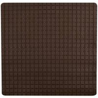 MSV Douche|bad anti-slip mat badkamer - rubber - bruin - 54 x 54 cm