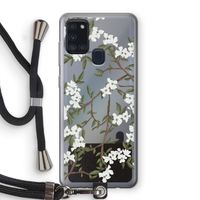Blossoming spring: Samsung Galaxy A21s Transparant Hoesje met koord Blossoming spring: Samsung Galaxy A21s Transparant Hoesje met koord