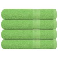 VidaXL Saunahanddoeken 4 st 80x200 cm 360 g/m² 100% katoen appelgroen